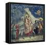 Flight into Egypt, 1303-1305-Giotto di Bondone-Framed Stretched Canvas