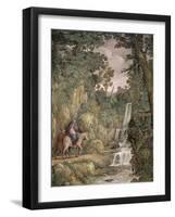 Flight into Egypt, 1621-1630-Pietro da Cortona-Framed Giclee Print