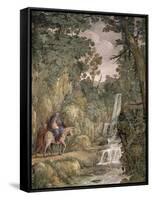 Flight into Egypt, 1621-1630-Pietro da Cortona-Framed Stretched Canvas