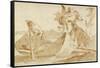 Flight into Egypt, 1725-35-Giovanni Battista Tiepolo-Framed Stretched Canvas