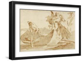 Flight into Egypt, 1725-35-Giovanni Battista Tiepolo-Framed Giclee Print