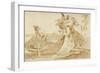 Flight into Egypt, 1725-35-Giovanni Battista Tiepolo-Framed Giclee Print