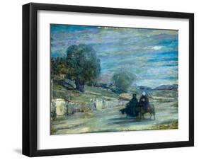 Flight into Egypt, 1921 (Oil on Panel)-Henry Ossawa Tanner-Framed Giclee Print