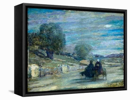 Flight into Egypt, 1921 (Oil on Panel)-Henry Ossawa Tanner-Framed Stretched Canvas