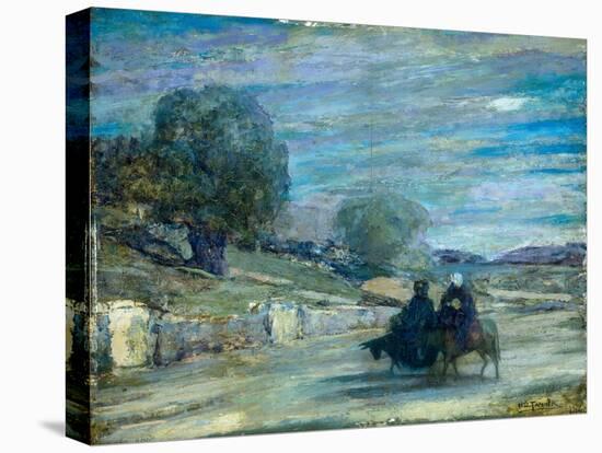 Flight into Egypt, 1921 (Oil on Panel)-Henry Ossawa Tanner-Stretched Canvas