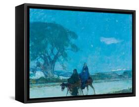 Flight into Egypt, C.1907-12 (Oil on Canvas)-Henry Ossawa Tanner-Framed Stretched Canvas
