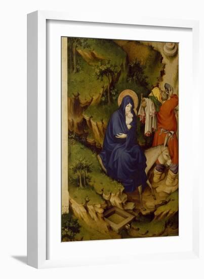 Flight into Egypt, Detail from Right Panel of Champmol Altar-Melchior Broederlam-Framed Giclee Print