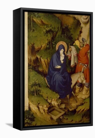 Flight into Egypt, Detail from Right Panel of Champmol Altar-Melchior Broederlam-Framed Stretched Canvas