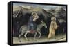 Flight into Egypt (Predella Detail from Adoration-Gentile Da Fabriano-Framed Stretched Canvas