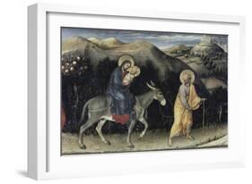 Flight into Egypt (Predella Detail from Adoration-Gentile Da Fabriano-Framed Giclee Print