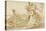 Flight into Egypt (recto); Various Studies (verso)-Giovanni Battista Tiepolo-Stretched Canvas