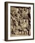 Flight into Egypt, Scene from the Life of Christ, Panel on the Pulpit in the Cathedral of Pisa-Giovanni Pisano-Framed Giclee Print