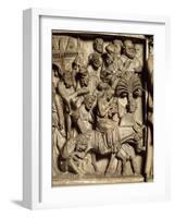 Flight into Egypt, Scene from the Life of Christ, Panel on the Pulpit in the Cathedral of Pisa-Giovanni Pisano-Framed Giclee Print