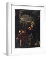 Flight into Egypt-Jacopo Robusti Tintoretto-Framed Art Print