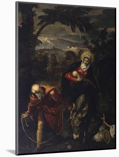 Flight into Egypt-Jacopo Robusti Tintoretto-Mounted Art Print