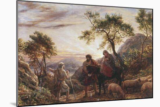 Flight Into Egypt-James Thomas Linnell-Mounted Giclee Print