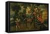 Flight into Egypt-Schule von Cuzco-Framed Stretched Canvas