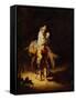 Flight into Egypt-Rembrandt van Rijn-Framed Stretched Canvas