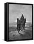 Flight into Egypt-Gustave Dore-Framed Stretched Canvas