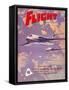 Flight' magazine cover - Handley Page Victors, 1957-Laurence Fish-Framed Stretched Canvas