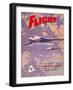 Flight' magazine cover - Handley Page Victors, 1957-Laurence Fish-Framed Giclee Print