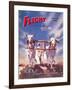 Flight' magazine cover - Viscount Aircraft of the Indian Air Force, 1950s-Laurence Fish-Framed Giclee Print