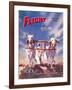 Flight' magazine cover - Viscount Aircraft of the Indian Air Force, 1950s-Laurence Fish-Framed Giclee Print