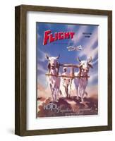 Flight' magazine cover - Viscount Aircraft of the Indian Air Force, 1950s-Laurence Fish-Framed Giclee Print