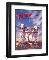 Flight' magazine cover - Viscount Aircraft of the Indian Air Force, 1950s-Laurence Fish-Framed Giclee Print