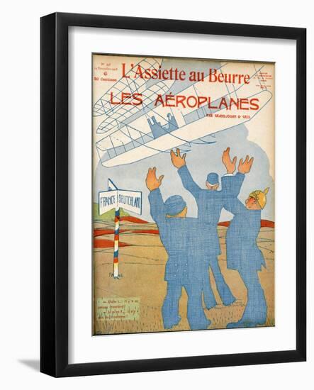 Flight - No More Borders-Juan Gris-Framed Art Print