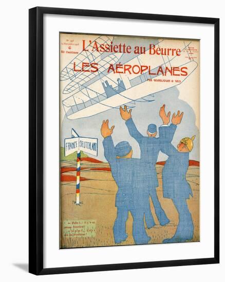 Flight - No More Borders-Juan Gris-Framed Art Print