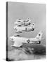 Flight of F-86 Sabrejets Guard the Philippines-null-Stretched Canvas