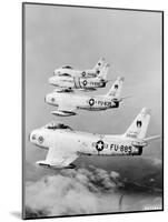 Flight of F-86 Sabrejets Guard the Philippines-null-Mounted Photographic Print
