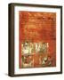 Flight of Loth and the Destruction of Sodom, Miniature from Genesis of Vienna-null-Framed Giclee Print