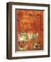 Flight of Loth and the Destruction of Sodom, Miniature from Genesis of Vienna-null-Framed Giclee Print