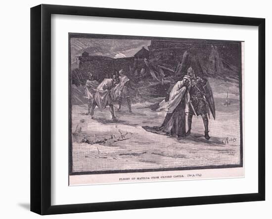 Flight of Matilda from Oxford Castle Ad 1142-Charles Ricketts-Framed Giclee Print