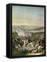 Flight of Napoleon I (1769-1821) Battle of Waterloo, 18th June 1815, 1816-Johann Lorenz Rugendas-Framed Stretched Canvas