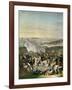 Flight of Napoleon I (1769-1821) Battle of Waterloo, 18th June 1815, 1816-Johann Lorenz Rugendas-Framed Giclee Print