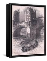 Flight of Queen Eleanor: Scene at London Bridge Ad 1263-Charles Ricketts-Framed Stretched Canvas