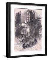 Flight of Queen Eleanor: Scene at London Bridge Ad 1263-Charles Ricketts-Framed Giclee Print