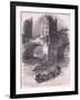 Flight of Queen Eleanor: Scene at London Bridge Ad 1263-Charles Ricketts-Framed Giclee Print