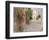 Flight of Steps in the Heart of the Village Fornalutx Near Soller, Mallorca, Balearic Islands, Spai-Ruth Tomlinson-Framed Photographic Print