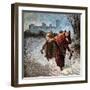 Flight of the Empress Maude, 12th Century-null-Framed Giclee Print