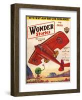 Flight of the Mercury'-Frank R Paul-Framed Art Print