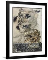 Flight of Witches-Arthur Rackham-Framed Art Print