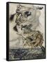 Flight of Witches-Arthur Rackham-Framed Stretched Canvas