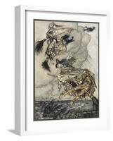 Flight of Witches-Arthur Rackham-Framed Art Print