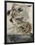 Flight of Witches-Arthur Rackham-Framed Art Print