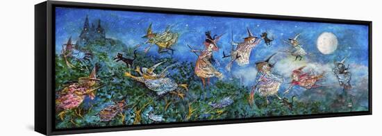 Flight of Witches-Bill Bell-Framed Stretched Canvas