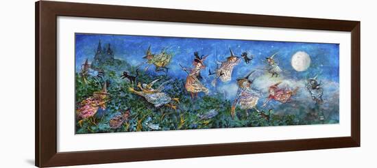 Flight of Witches-Bill Bell-Framed Giclee Print